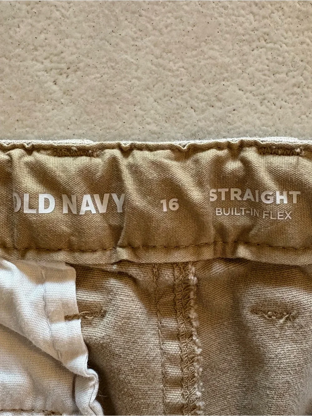 Lot of 4 School Uniform Shorts Pants Boys Size 16 Old Navy George Khaki Chico